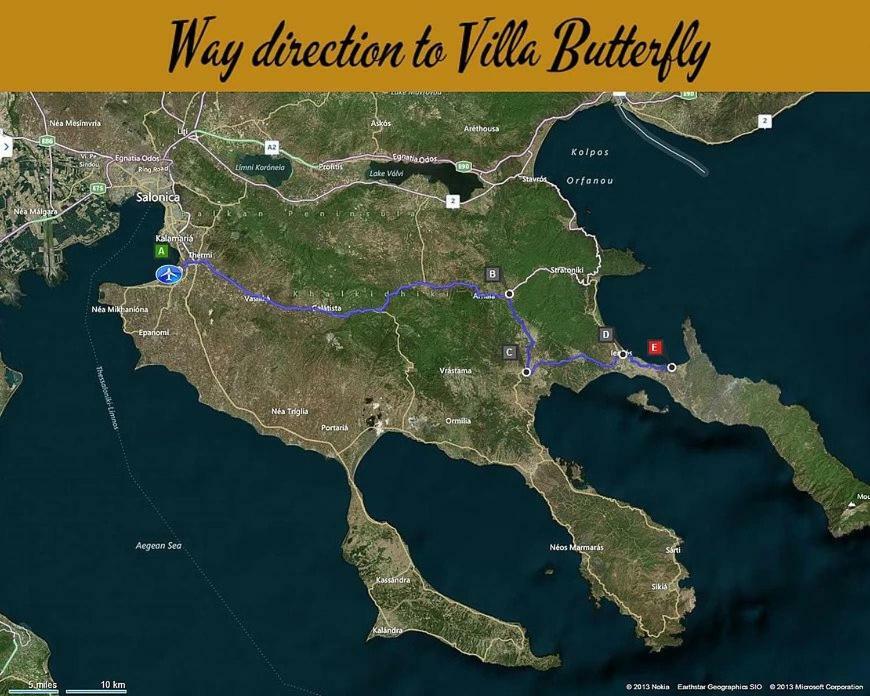 Villa Butterfly ネア・ローダ エクステリア 写真